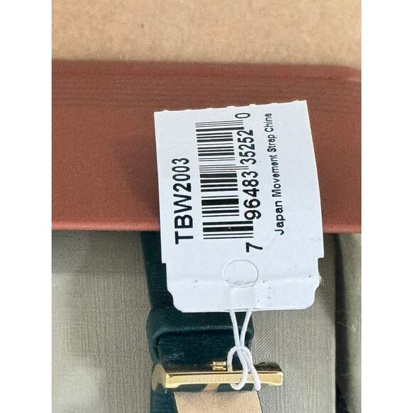Tory Burch TBW2003 Women's Gigi Valley Forge Green Leather Wrap Strap Watch 28mm - Picture 3 of 5